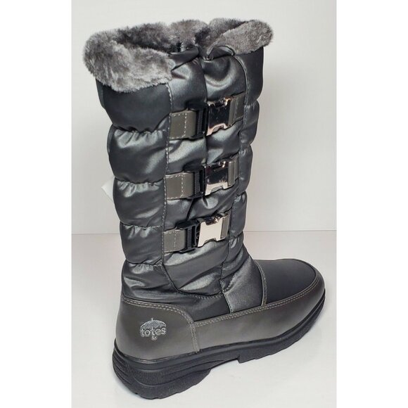 Totes Bryce Women's Size 6 Inside Zipper Faux Fur Lining  New/ Box - Picture 6 of 12